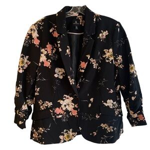 Jules & Leopold 3/4 Sleeve Flower Blazer